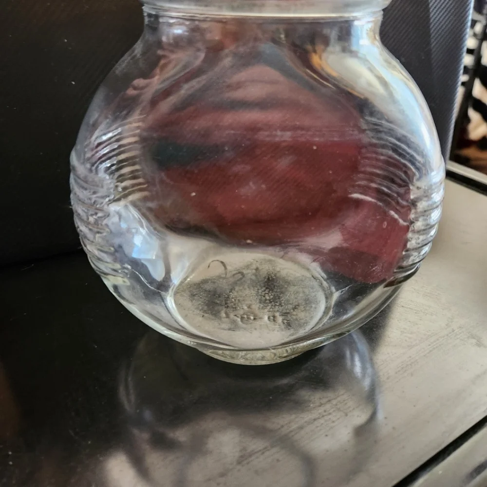 Vintage Clear Glass Vase